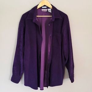 Vintage purple button down coat